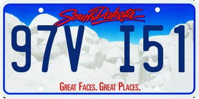 SD license plate 97VI51