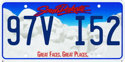 SD license plate 97VI52