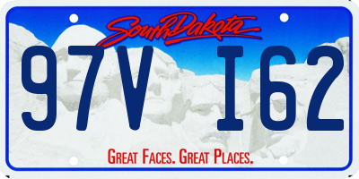SD license plate 97VI62