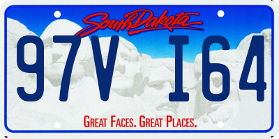 SD license plate 97VI64
