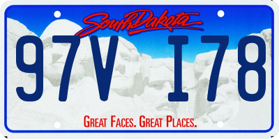 SD license plate 97VI78