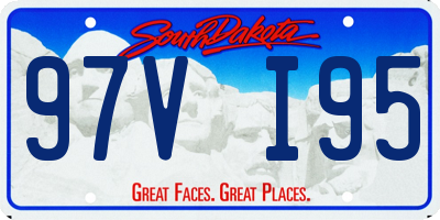 SD license plate 97VI95