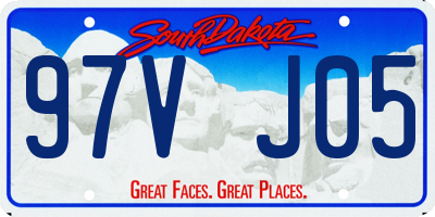 SD license plate 97VJ05