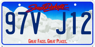 SD license plate 97VJ12