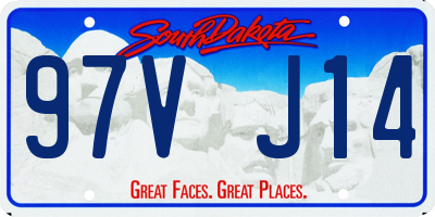 SD license plate 97VJ14