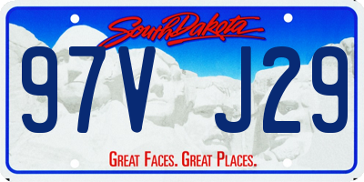 SD license plate 97VJ29