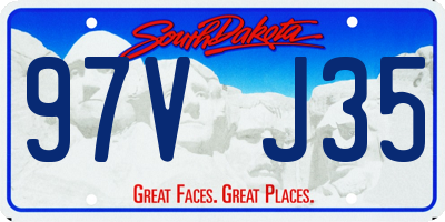 SD license plate 97VJ35
