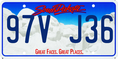 SD license plate 97VJ36