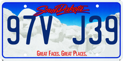 SD license plate 97VJ39