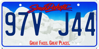 SD license plate 97VJ44