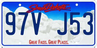 SD license plate 97VJ53