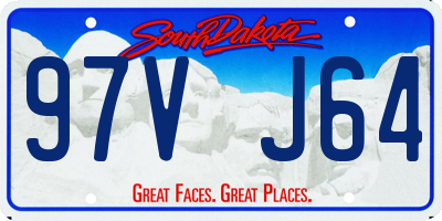 SD license plate 97VJ64