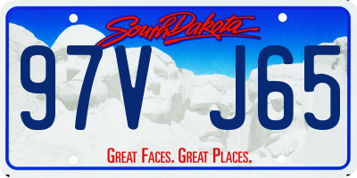 SD license plate 97VJ65