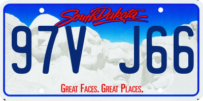 SD license plate 97VJ66