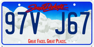 SD license plate 97VJ67