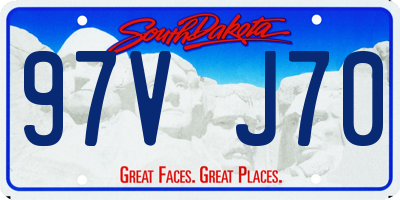 SD license plate 97VJ70