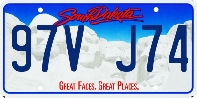 SD license plate 97VJ74