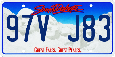 SD license plate 97VJ83