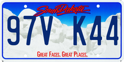 SD license plate 97VK44