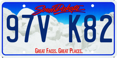 SD license plate 97VK82