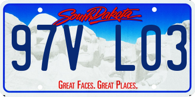 SD license plate 97VL03