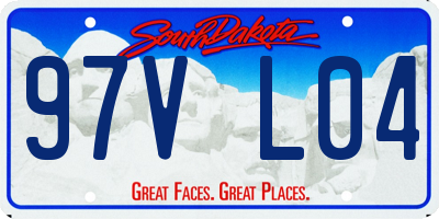SD license plate 97VL04