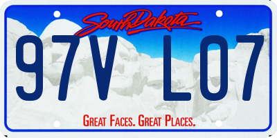 SD license plate 97VL07