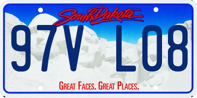 SD license plate 97VL08