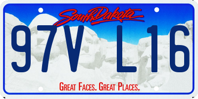 SD license plate 97VL16