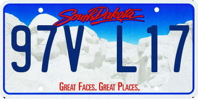 SD license plate 97VL17