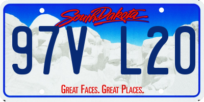 SD license plate 97VL20