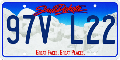 SD license plate 97VL22