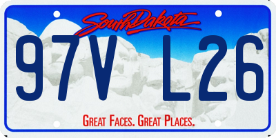 SD license plate 97VL26