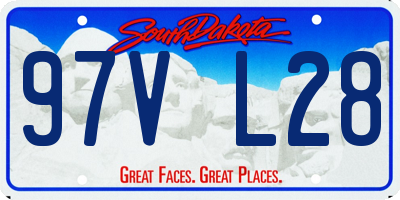 SD license plate 97VL28