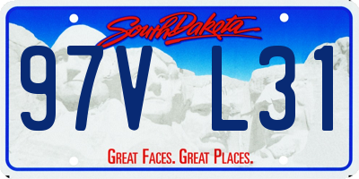 SD license plate 97VL31