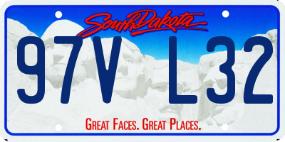 SD license plate 97VL32