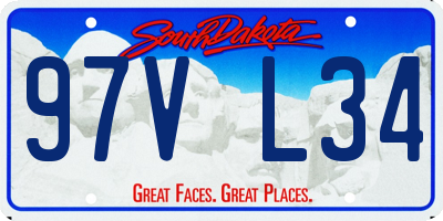 SD license plate 97VL34