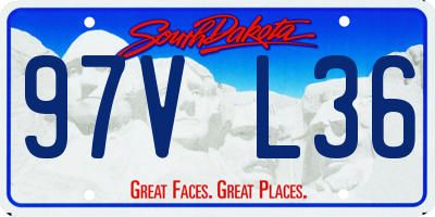 SD license plate 97VL36