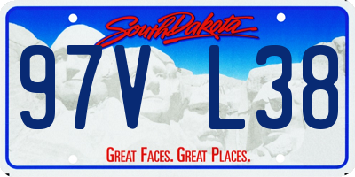 SD license plate 97VL38