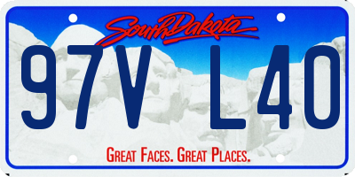 SD license plate 97VL40