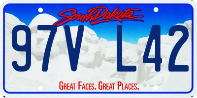 SD license plate 97VL42