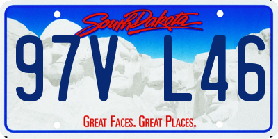 SD license plate 97VL46