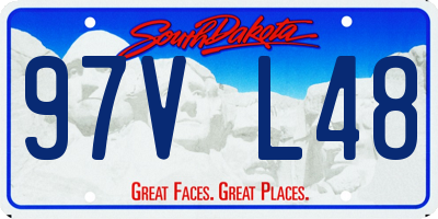 SD license plate 97VL48