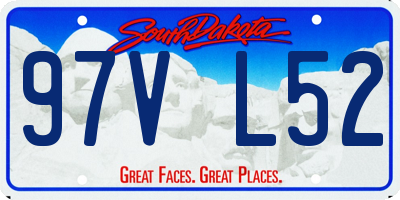 SD license plate 97VL52