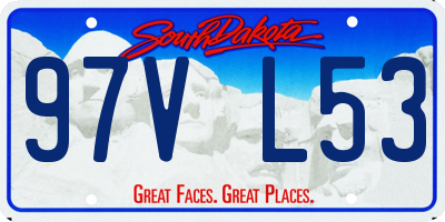 SD license plate 97VL53