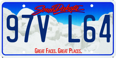 SD license plate 97VL64