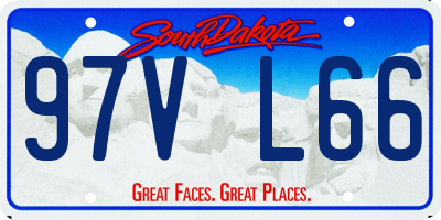 SD license plate 97VL66