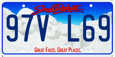 SD license plate 97VL69