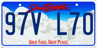 SD license plate 97VL70