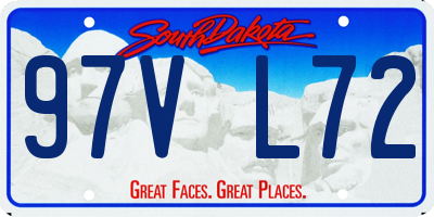 SD license plate 97VL72